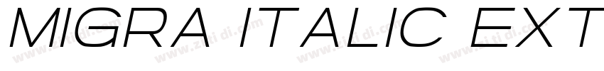 Migra Italic Extrabo字体转换